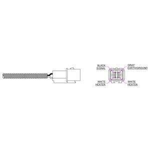 Лямбда-зонд (кількість дротів 4, 460мм) HYUNDAI COUPE II, GRANDEUR, HIGHWAY, SANTA FÉ I, SANTA FÉ II, SONATA IV, TIBURON, TRAJET, TRAJET/MINIVAN, TUCSON, XG 2.5/2.7 12.98-12.12 Delphi ES10883