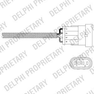 Лямбда-зонд ALPHAROMEO/FIAT/LANCIA 147/146/Spider/Doblo/Panda/Stilo/Lybra "1,6-2,0L "00>> Delphi ES2034412B1