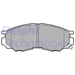 Комплект гальмівних колодок Delphi LP1010