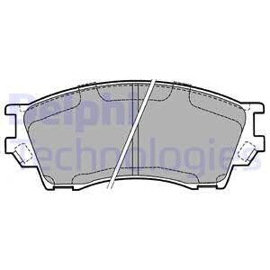 Тормозные колодки дисковые MAZDA Xedos "F "93-01 Delphi LP1063