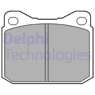 Комплект тормозных колодок из 4 шт. дисков Delphi LP117