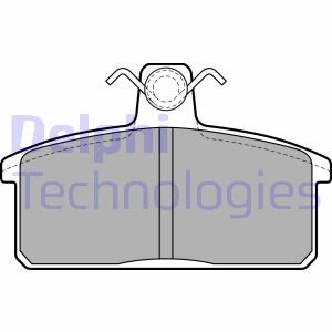 Комплект гальмівних колодок Delphi LP1201