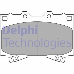 Тормозные колодки дисковые LEXUS/TOYOTA LX 470/Landcruiser "F "98-08 Delphi LP1308