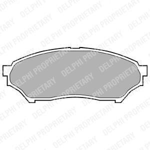 Комплект гальмівних колодок Delphi LP1448
