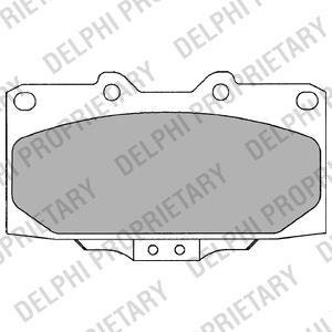 A_Тормозные колодки дисковые SUBARU Impreza "F" 00-07 - снято с производства. Delphi LP2044