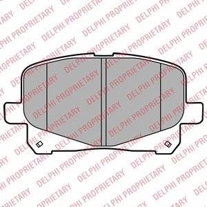 A_тормозные колодки дисковые TOYOTA Previa "F "00-03 Delphi LP2129