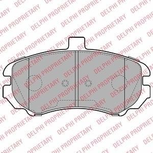 A_тормозные колодки дисковые HYUNDAI Elantra "F "03-05 Delphi LP2150