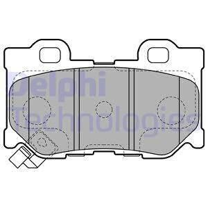 Тормозные колодки дисковые INFINITI G "R "08>> Delphi LP2157