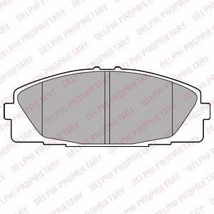 Комплект тормозных колодок из 4 шт. дисков Delphi LP2473