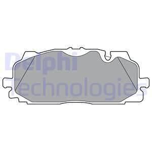 Комплект гальмівних колодок Delphi LP3302