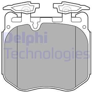 Комплект гальмівних колодок Delphi LP3304