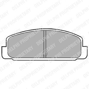 Тормозные колодки, дисковые Delphi LP401