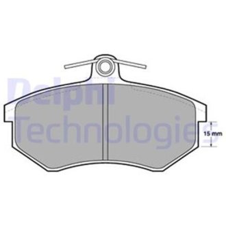 Тормозные колодки дисковые AUDI/VW A3/S3/TT/Bora/Golf IV/Sharan "95>> Delphi LP429