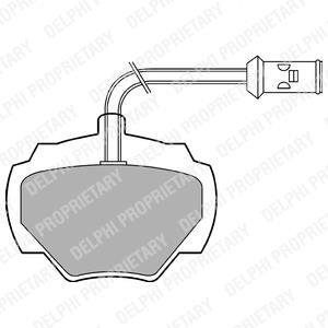 Тормозные колодки, дисковые Delphi LP475