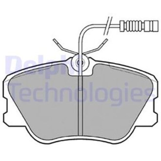 Тормозные колодки дисковые MERCEDES 190(W201)/E(W124) "F "84-95 Delphi LP608