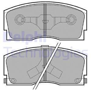 Тормозные колодки, дисковые Delphi LP626