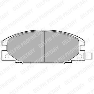 Комплект гальмівних колодок Delphi LP629