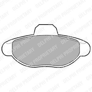 Комплект гальмівних колодок Delphi LP771
