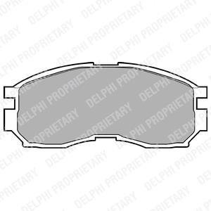 Тормозные колодки дисковые MITSUBISHI Colt/Eclipse/Galant/Lancer/Spacewagon "F "88-04 Delphi LP803