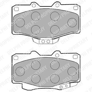 Тормозные колодки дисковые TOYOTA Hilux/Land Cruiser "F "89-05 Delphi LP854