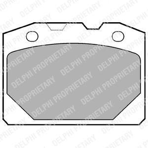 Тормозные колодки, дисковые Delphi LP92