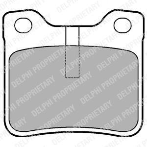 Тормозные колодки, дисковые Delphi LP991