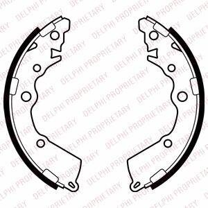 Гальмівна колодка Delphi LS2068