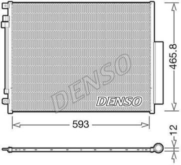 Радіатор кондиціонера DENSO DCN01005