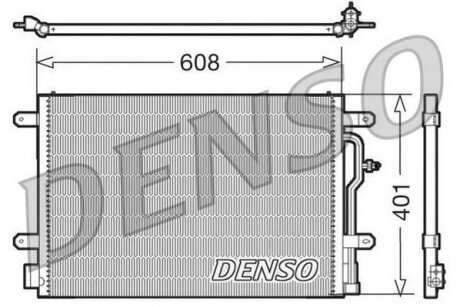 Радіатор кондиціонера DENSO DCN02012