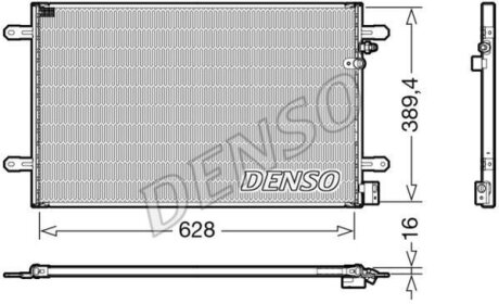 Радіатор кондиціонера DENSO DCN02037