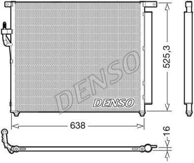 Конденсер кондиционера DENSO DCN10049