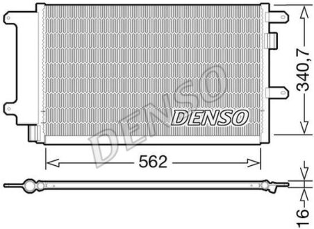 Радіатор кондиціонера DENSO DCN12003