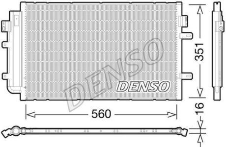 Радіатор кондиціонера DENSO DCN12005