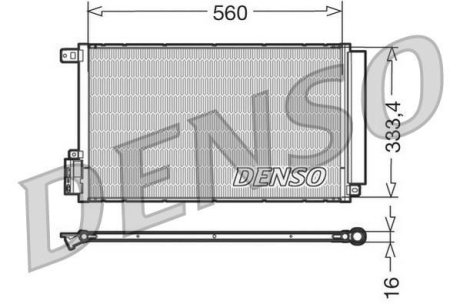 Конденсер кондиционера DENSO DCN13109