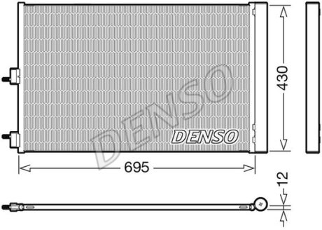 Радіатор кондиціонера DENSO DCN17061