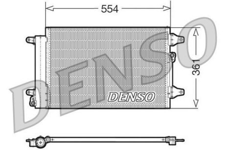 Радіатор кондиціонера DENSO DCN32015