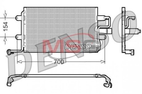 Конденсатор кондиціонера AUDI/SEAT/SUBARU/VW A3/Leon/Legacy/Bora "1,2-3,6 "94>> DENSO DCN32017