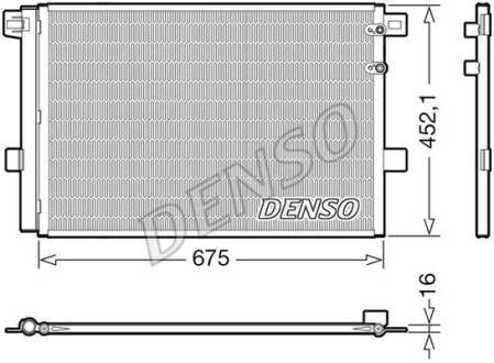 Конденсер кондиционера DENSO DCN32065