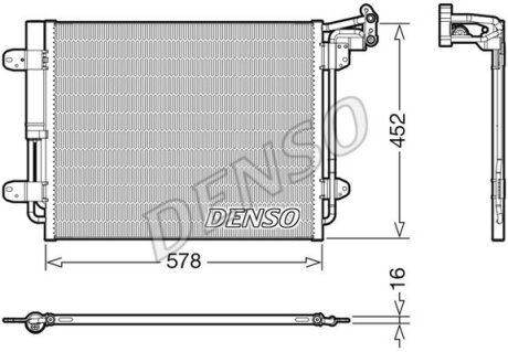 Радіатор кондиціонера DENSO DCN32067