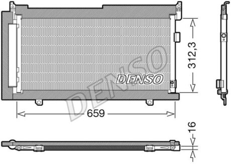 Радіатор кондиціонера DENSO DCN36006