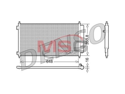 Радиатор кондиционера (Конденсатор) DENSO DCN40010