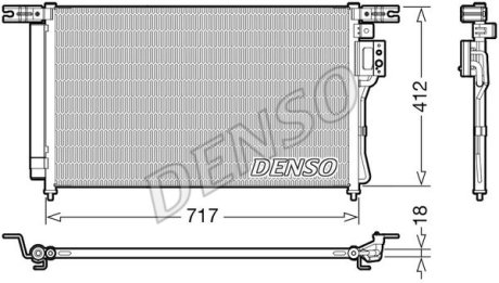 Конденсер кондиціонера DENSO DCN41008