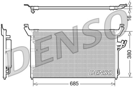 Радіатор кондиціонера DENSO DCN46013