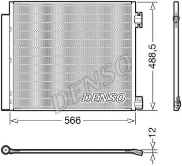 Конденсатор кондиционера NISSAN/RENAULT Qashqai/Kadjar "1,2-2,0 "13>> DENSO DCN46026