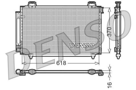 Радіатор кондиціонера DENSO DCN50016
