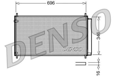 Радіатор кондиціонера DENSO DCN50022