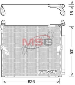 Конденсатор кондиціонера TOYOTA Land Cruiser "3,0-4,0 "09>> DENSO DCN50038