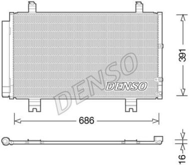 Радіатор кондиціонера DENSO DCN51013