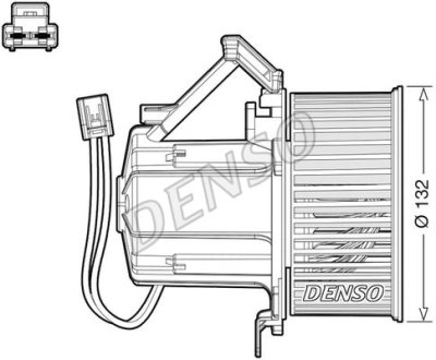 Вентилятор обогревателя AUDI/PORSCHE A5/Macan "1,8-3,6 "08>> DENSO DEA02008