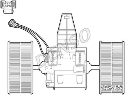 Вентилятор обігрівача BMW 5/6 "2,0-5,0 "01-10 DENSO DEA05009
